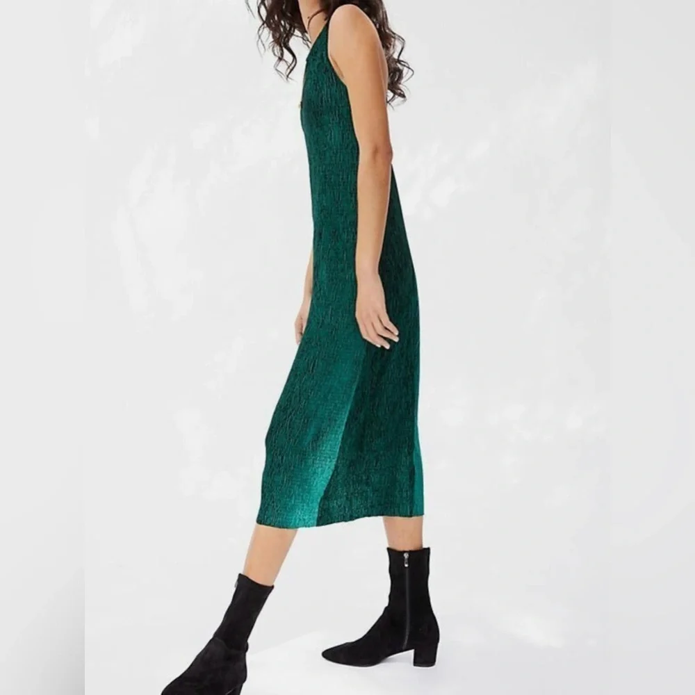 Maeve by Anthropologie Forest Green Dress midi size S